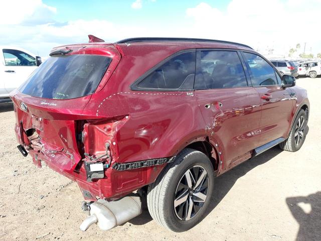 5XYRL4LC5MG060643 - 2021 KIA SORENTO S RED photo 3