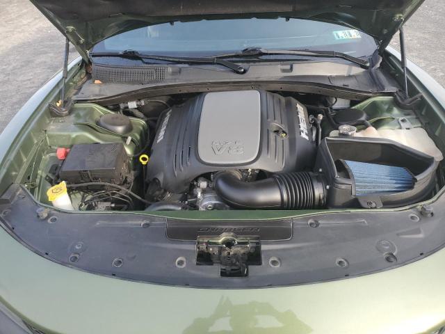 2C3CDXCT7KH756086 - 2019 DODGE CHARGER R/T GREEN photo 11