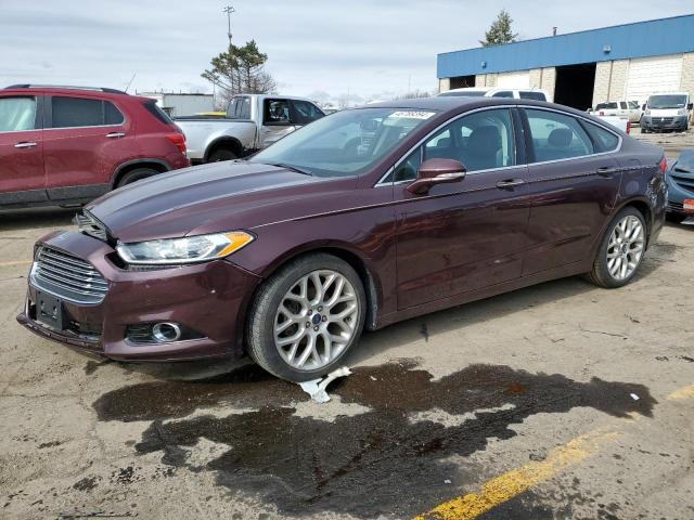 3FA6P0K99DR320608 - 2013 FORD FUSION TITANIUM MAROON photo 1