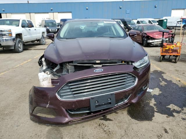 3FA6P0K99DR320608 - 2013 FORD FUSION TITANIUM MAROON photo 5