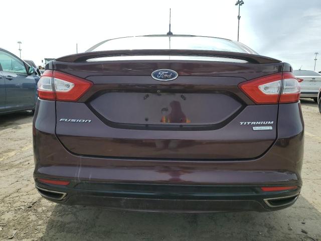 3FA6P0K99DR320608 - 2013 FORD FUSION TITANIUM MAROON photo 6