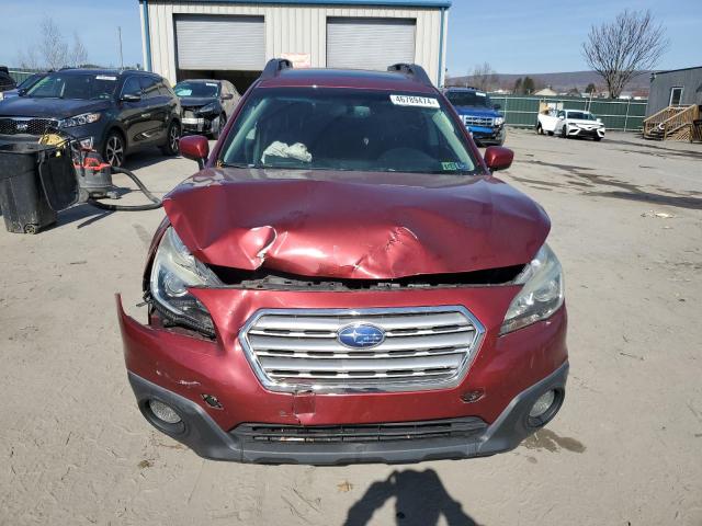 4S4BSADC0F3356478 - 2015 SUBARU OUTBACK 2.5I PREMIUM RED photo 5