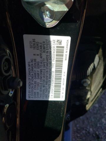 2HGFC2F80MH545726 - 2021 HONDA CIVIC SPORT 黑色 照片 13