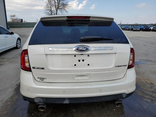 2FMDK3KC5BBA49454 - 2011 FORD EDGE LIMITED WHITE photo 6