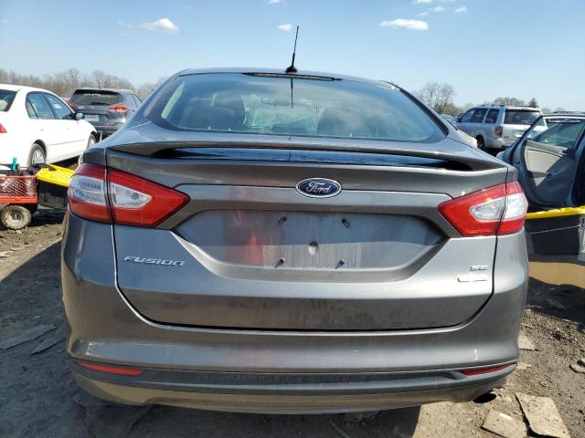 3FA6P0HR6DR369398 - 2013 FORD FUSION SE GRAY photo 6