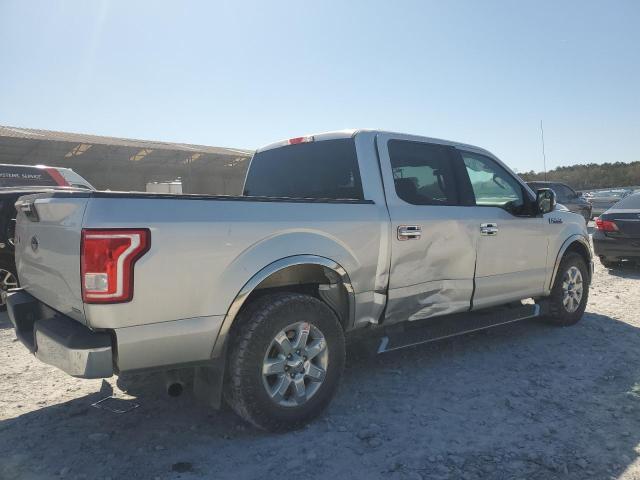 1FTEW1CF1GFA16967 - 2016 FORD F150 SUPERCREW SILVER photo 3