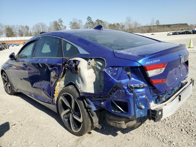 1HGCV2F37JA036986 - 2018 HONDA ACCORD SPORT BLUE photo 2