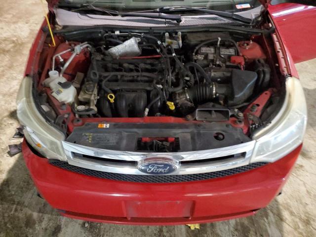 1FAHP35N28W194632 - 2008 FORD FOCUS SE RED photo 11