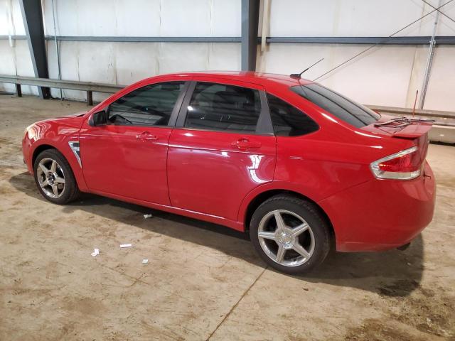 1FAHP35N28W194632 - 2008 FORD FOCUS SE RED photo 2