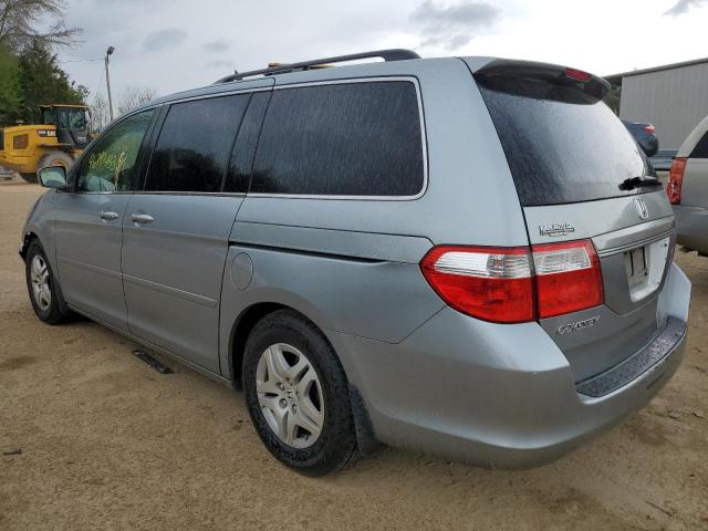 5FNRL38427B122748 - 2007 HONDA ODYSSEY EX BLUE photo 2