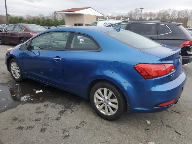 KNAFX6A83E5208443 - 2014 KIA FORTE EX BLUE photo 2