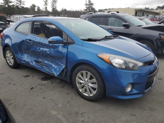 KNAFX6A83E5208443 - 2014 KIA FORTE EX BLUE photo 4