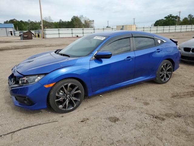 2HGFC2F8XKH602348 - 2019 HONDA CIVIC SPORT BLUE photo 1