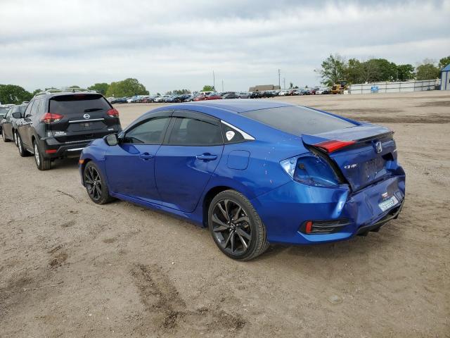 2HGFC2F8XKH602348 - 2019 HONDA CIVIC SPORT 蓝色 照片 2