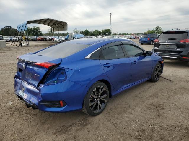 2HGFC2F8XKH602348 - 2019 HONDA CIVIC SPORT 蓝色 照片 3