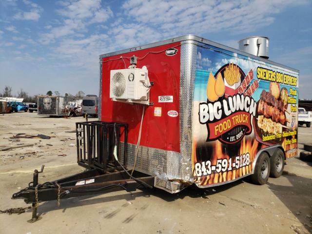 5WKBE1622P1079839 - 2023 TRAIL KING ENCLOSED წითელი ფოტო 2