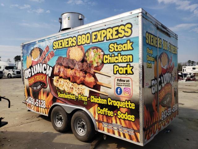 5WKBE1622P1079839 - 2023 TRAIL KING ENCLOSED წითელი ფოტო 3