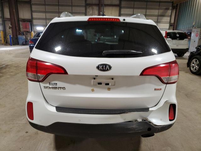 5XYKTCA61EG505695 - 2014 KIA SORENTO LX WHITE photo 6