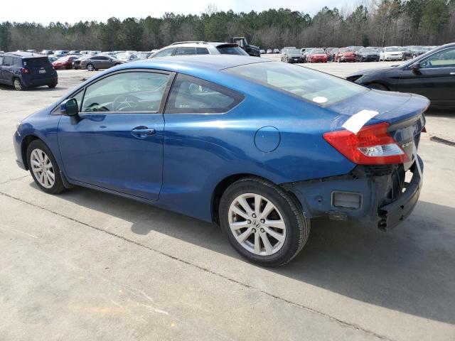 2HGFG3B88CH538537 - 2012 HONDA CIVIC EX BLUE photo 2