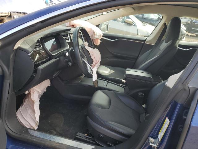 5YJSA1E19GF175257 - 2016 TESLA MODEL S BLUE photo 7
