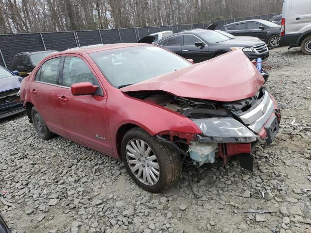 3FADP0L31CR222558 - 2012 FORD FUSION HYBRID RED photo 4
