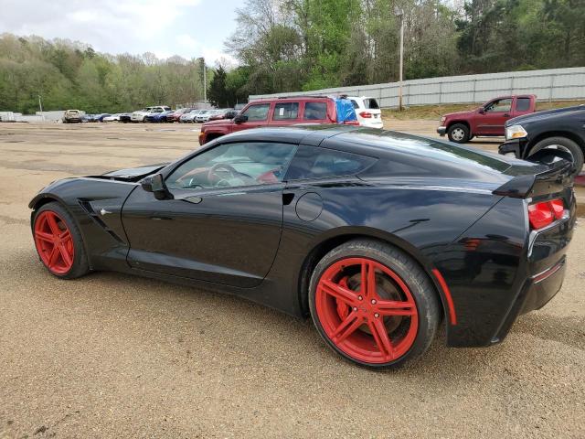 1G1YF2D76E5126712 - 2014 CHEVROLET CORVETTE STINGRAY 3LT BLACK photo 2