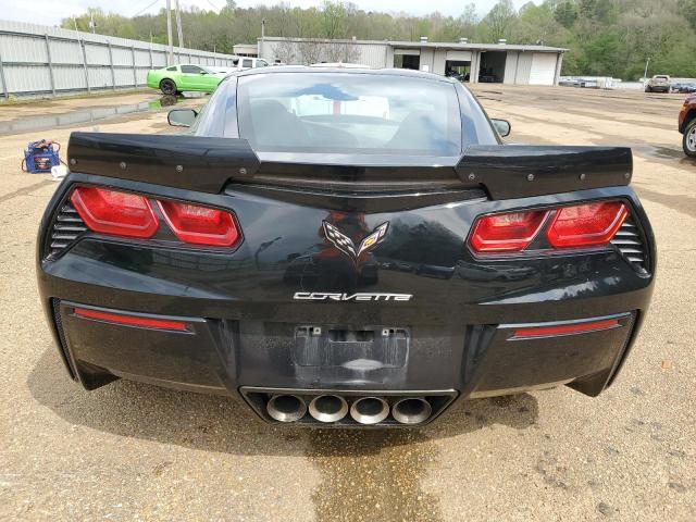 1G1YF2D76E5126712 - 2014 CHEVROLET CORVETTE STINGRAY 3LT BLACK photo 6