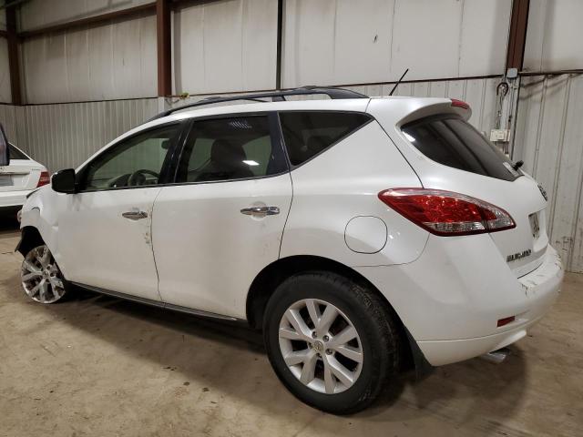 JN8AZ1MWXCW215552 - 2012 NISSAN MURANO S WHITE photo 2