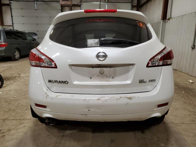 JN8AZ1MWXCW215552 - 2012 NISSAN MURANO S WHITE photo 6