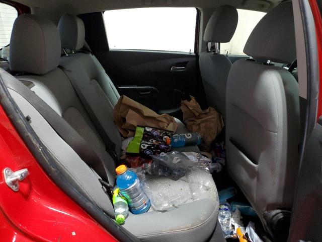 1G1JB6SH7C4116631 - 2012 CHEVROLET SONIC LS RED photo 10