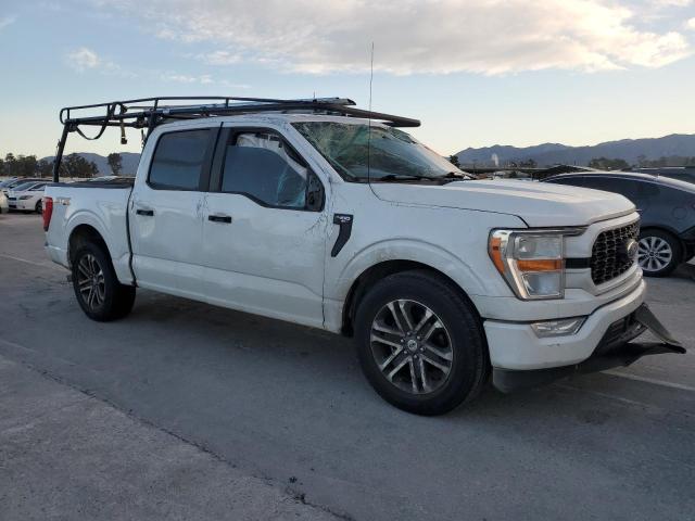 1FTEW1CPXMFB54673 - 2021 FORD F150 SUPERCREW WHITE photo 4