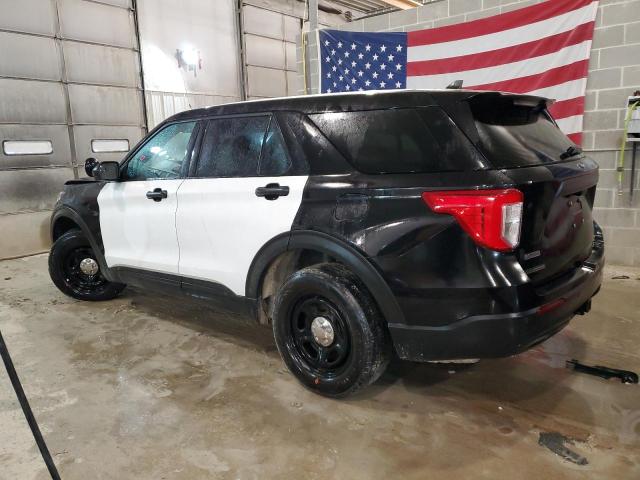 1FM5K8AB1NGB46304 - 2022 FORD EXPLORER POLICE INTERCEPTOR BLACK photo 2