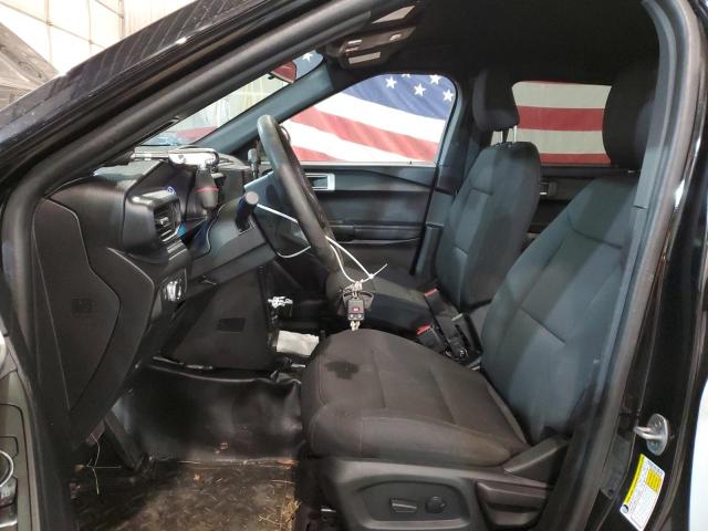 1FM5K8AB1NGB46304 - 2022 FORD EXPLORER POLICE INTERCEPTOR შავი ფოტო 7