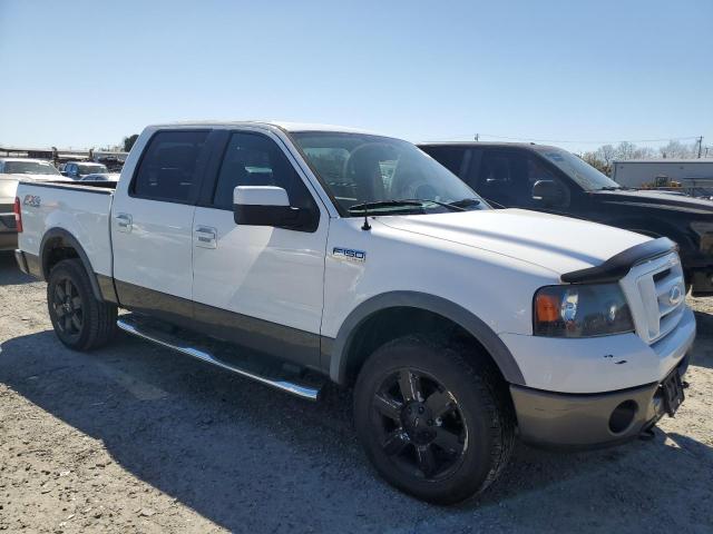 1FTPW14V48FB77491 - 2008 FORD F150 SUPERCREW WHITE photo 4