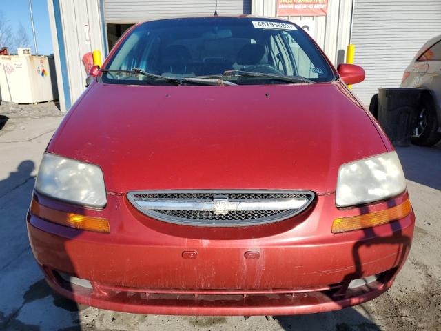 KL1TG56666B671632 - 2006 CHEVROLET AVEO LT RED photo 5