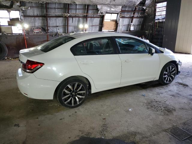 19XFB2F9XFE219411 - 2015 HONDA CIVIC EXL WHITE photo 3