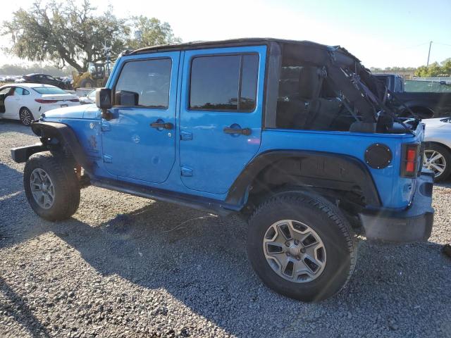 1C4BJWDG4FL605145 - 2015 JEEP WRANGLER U SPORT BLUE photo 2