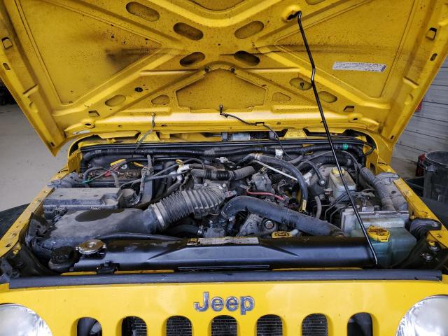 1J4GA39178L608529 - 2008 JEEP WRANGLER U X YELLOW photo 11