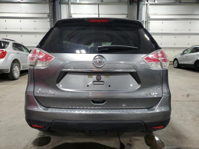 KNMAT2MV8GP703411 - 2016 NISSAN ROGUE S GRAY photo 6