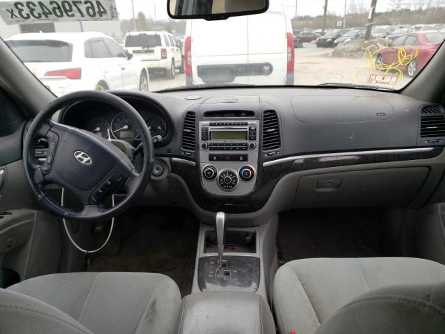 5NMSH13E98H129865 - 2008 HYUNDAI SANTA FE SE GRAY photo 8