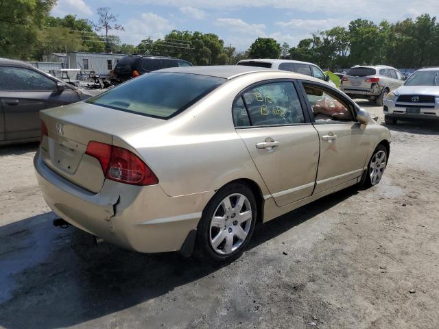 1HGFA16537L060929 - 2007 HONDA CIVIC LX GOLD photo 3