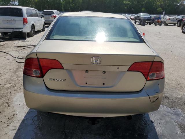 1HGFA16537L060929 - 2007 HONDA CIVIC LX GOLD photo 6