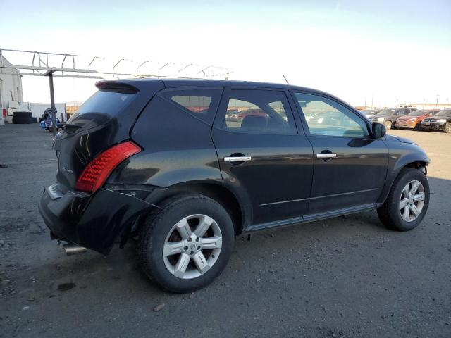 JN8AZ08W16W500763 - 2006 NISSAN MURANO SL BLACK photo 3