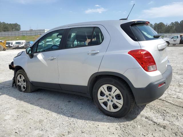 3GNCJKSB3FL242613 - 2015 CHEVROLET TRAX LS SILVER photo 2