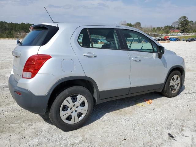 3GNCJKSB3FL242613 - 2015 CHEVROLET TRAX LS SILVER photo 3