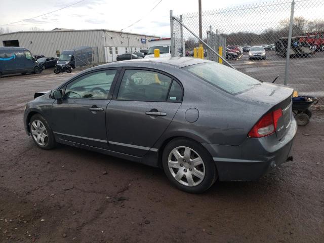 2HGFA16579H323228 - 2009 HONDA CIVIC LX GRAY photo 2