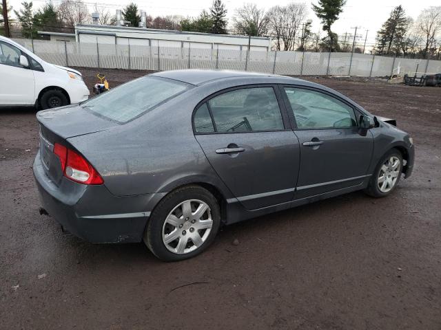 2HGFA16579H323228 - 2009 HONDA CIVIC LX GRAY photo 3