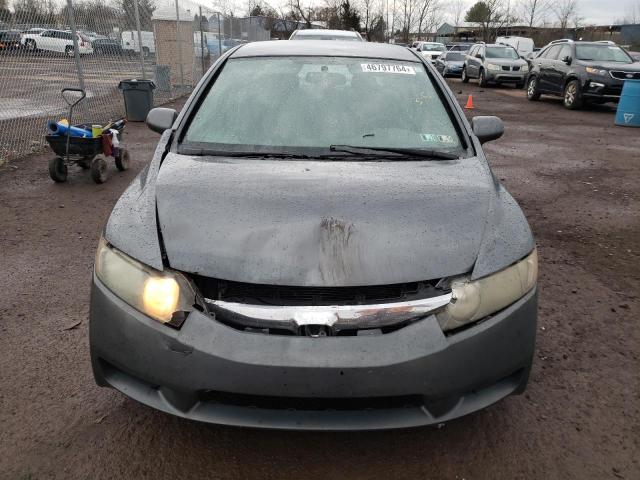 2HGFA16579H323228 - 2009 HONDA CIVIC LX GRAY photo 5