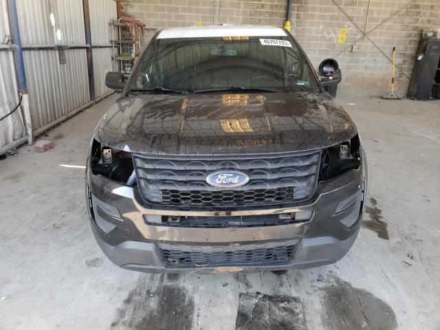1FM5K8AR2GGB28331 - 2016 FORD EXPLORER POLICE INTERCEPTOR BLACK photo 5