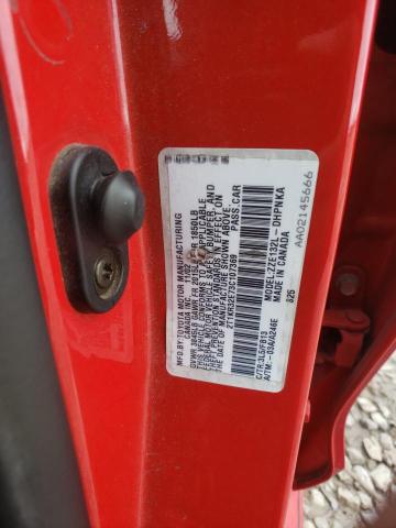 2T1KR32E73C107369 - 2003 TOYOTA COROLLA MA XR RED photo 12